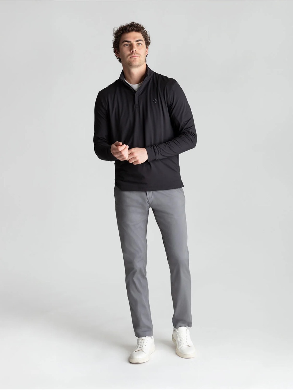 Birddogs Stretch Khakis Slim Fit Pants Unlined 36”x34”Casual Golf Comfort Gray